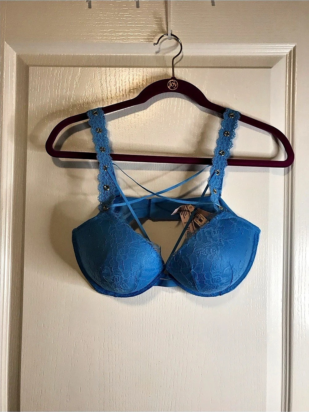 Victoria's Secret Very Sexy Lace Bra in Blue 36D NWT